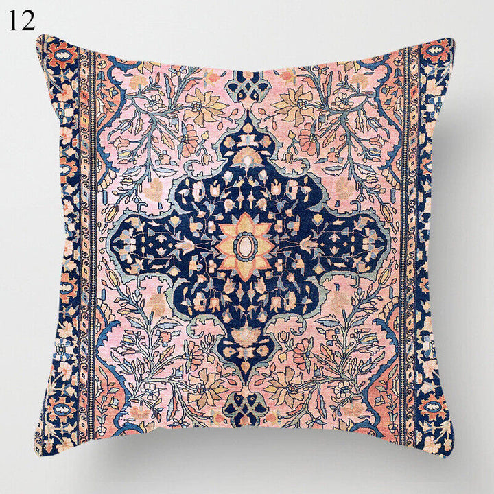 Ethnic Boho Mandala Print Linen Throw Pillow Case Sofa Cushion Cover Home Decor# Bowlift
