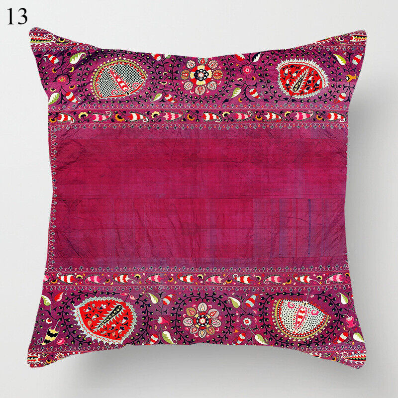 Ethnic Boho Mandala Print Linen Throw Pillow Case Sofa Cushion Cover Home Decor# Bowlift