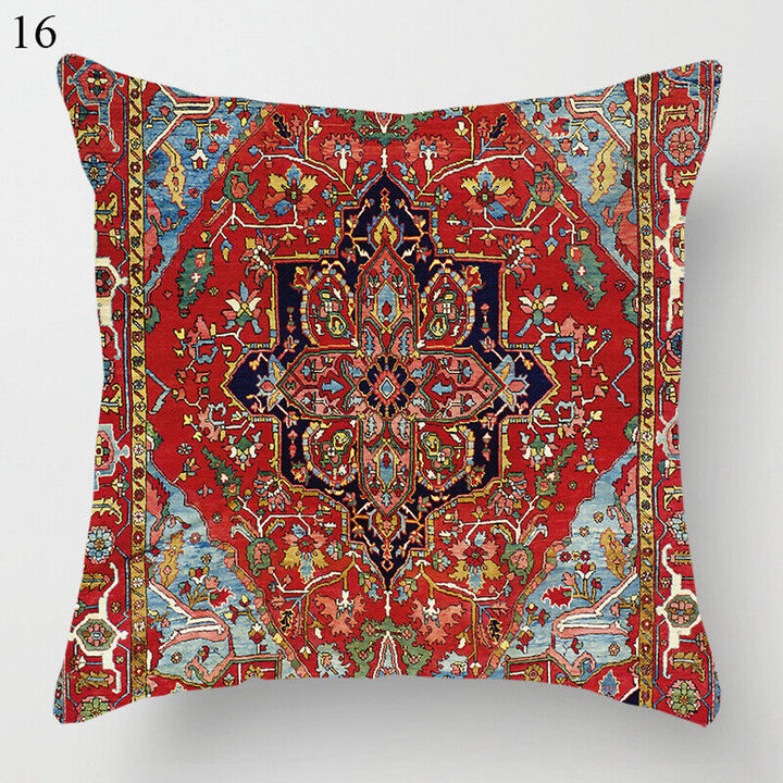 Ethnic Boho Mandala Print Linen Throw Pillow Case Sofa Cushion Cover Home Decor# Bowlift