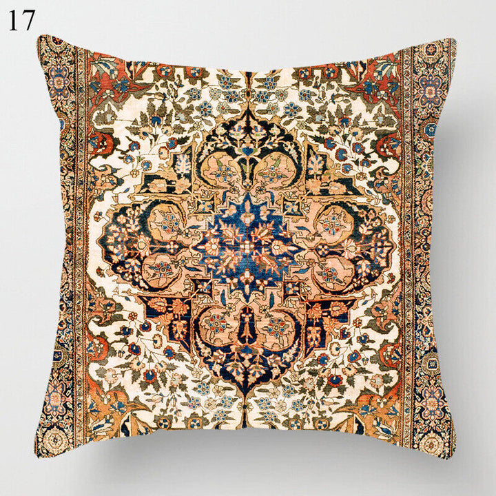 Ethnic Boho Mandala Print Linen Throw Pillow Case Sofa Cushion Cover Home Decor# Bowlift