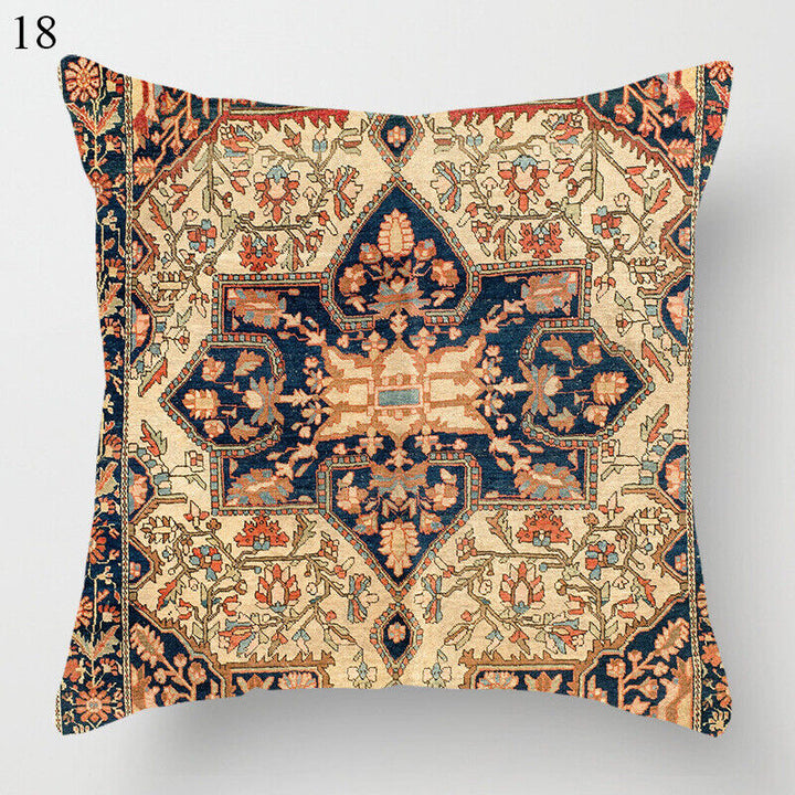 Ethnic Boho Mandala Print Linen Throw Pillow Case Sofa Cushion Cover Home Decor# Bowlift