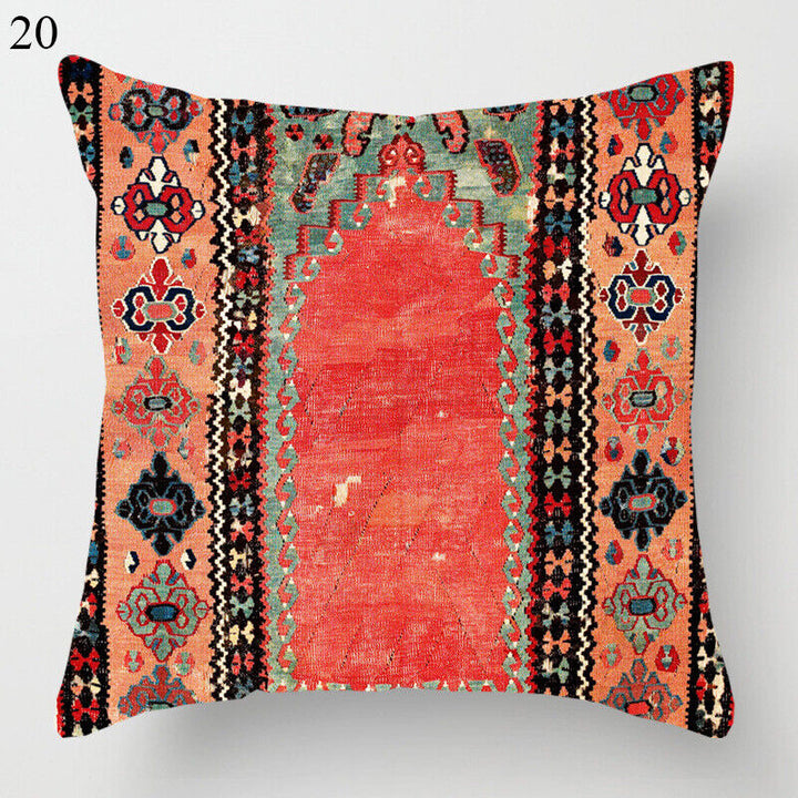 Ethnic Boho Mandala Print Linen Throw Pillow Case Sofa Cushion Cover Home Decor# Bowlift