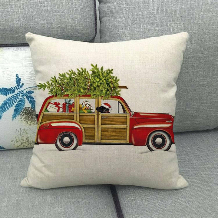 18" Cojines Merry Xmas Couch Throw Pillow Cover Case Home Sofa Decor Pillowslip Bowlift
