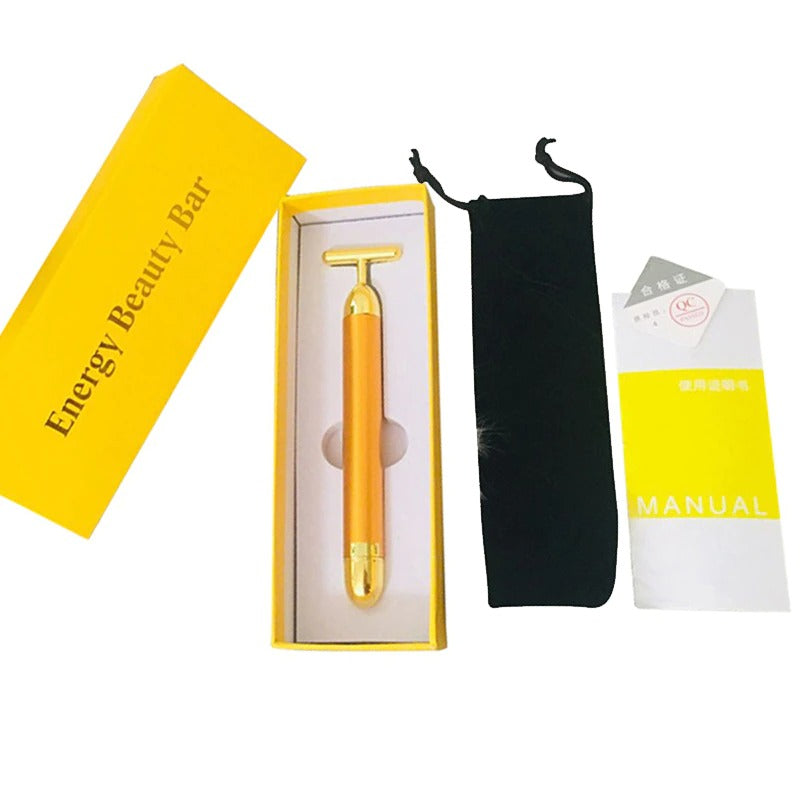 BowLift | Energy 24K Gold T Beauty Bar Facial Roller Massager