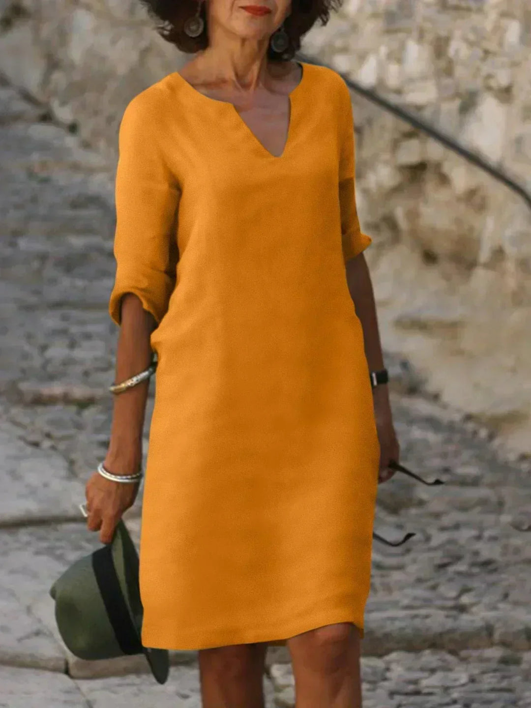 Maria | Elegant Dress with V-Neck
