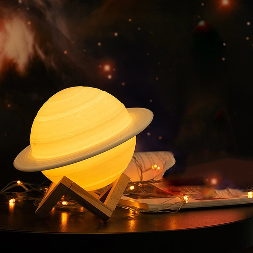 BowLift | Lamp - SaturnGlow - Planetary Design - Adjustable Lighting