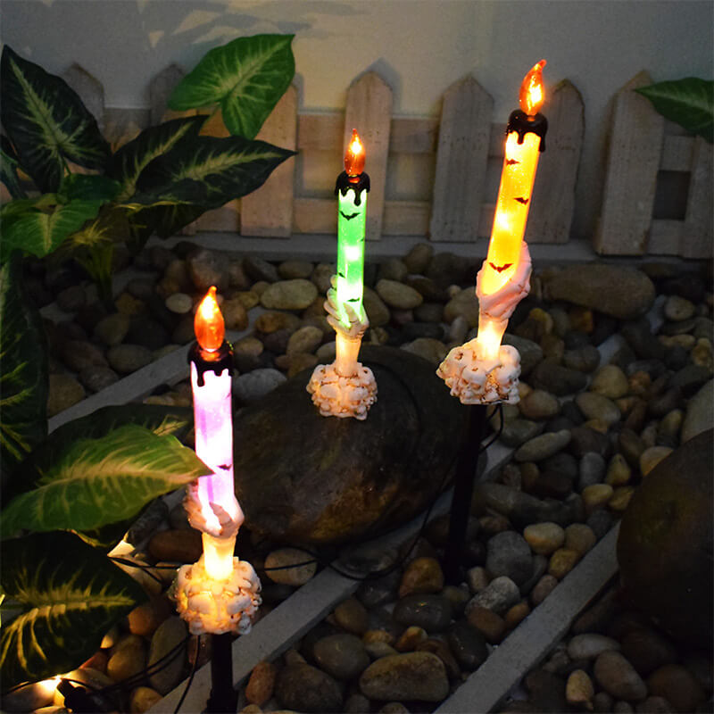 BowLift | Best Gift*Solar Light Halloween Ghost Hand Candle Outdoor Floor Lamp