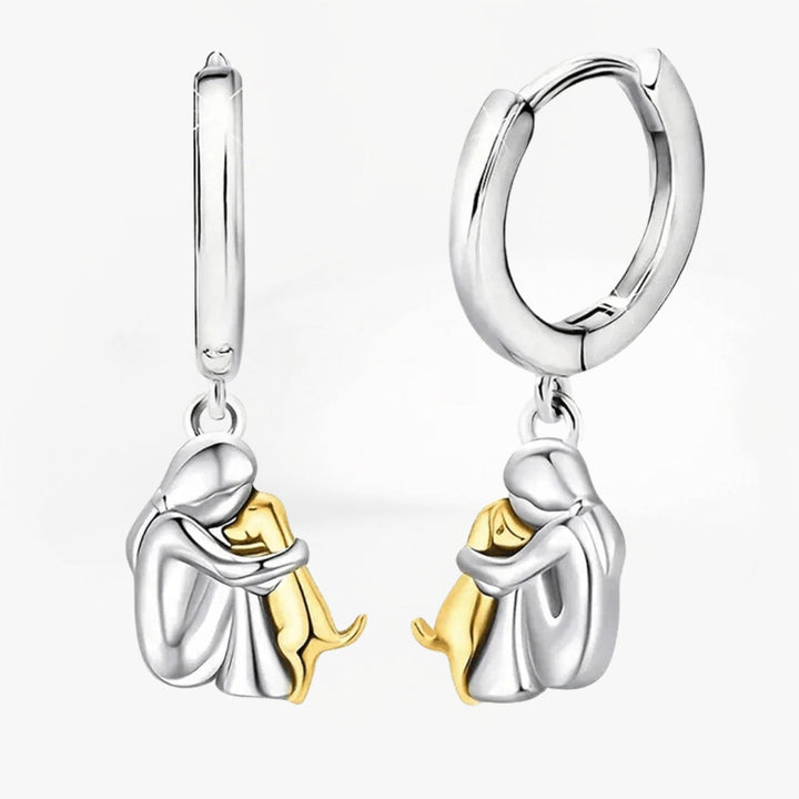 Elisa - Dog Icon Earrings (Round Closure)