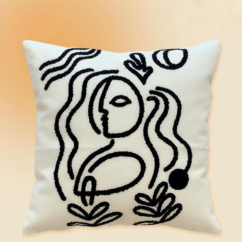 BowLift | Nordic Style ins Living Room Sofa Cover | Simple Geometric Jacquard Soft and Comfortable Pillowcase
