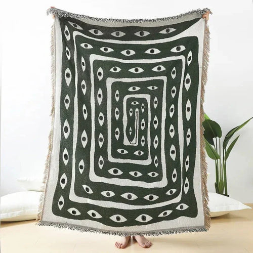 Azura | Snake Eye Design Sofa Blanket