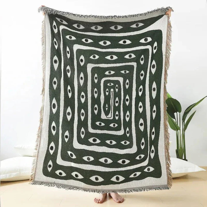 Azura | Snake Eye Design Sofa Blanket