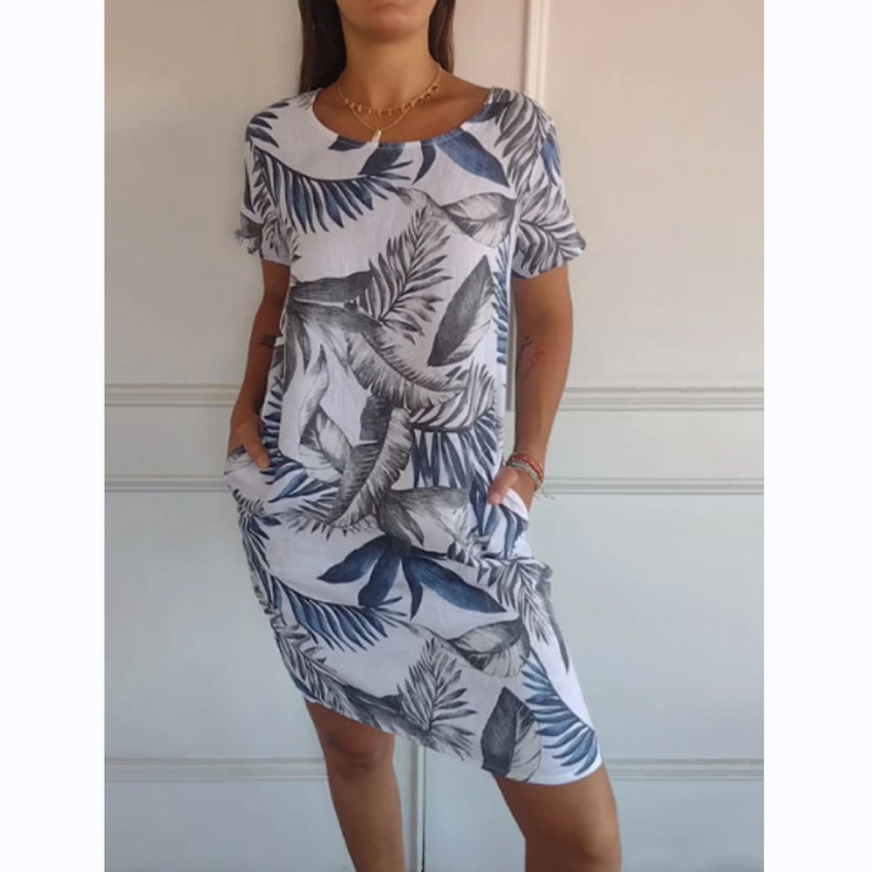Abigail - Dress with round neck