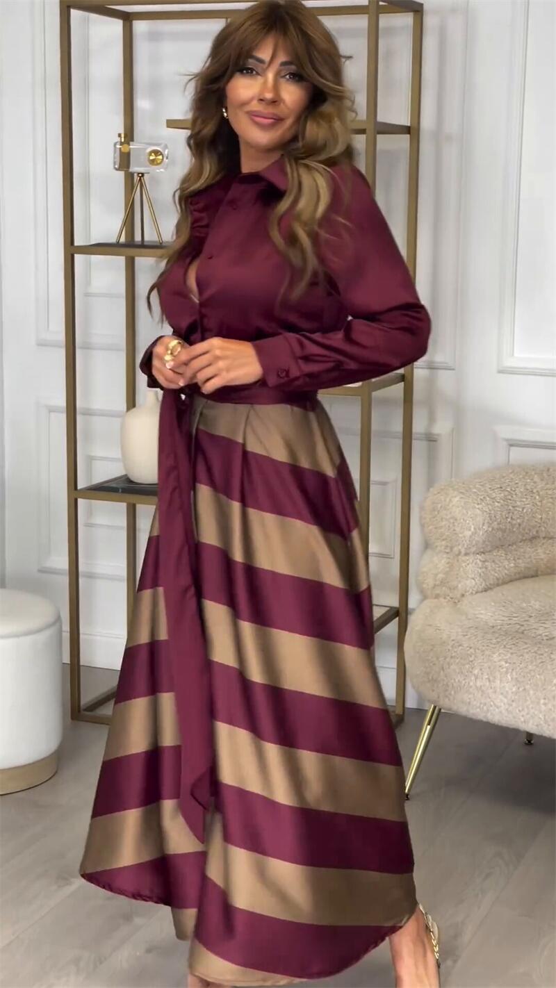 Yvonne | Maxi Dress with Stripes