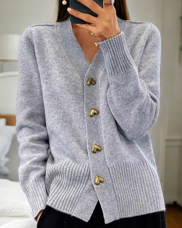Faith - Heart Knit Cardigan
