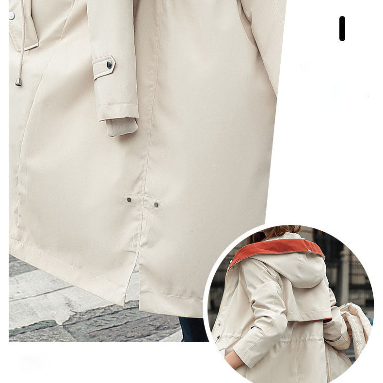 Azura | Winter coat with hood and fur collar, casual parka for women