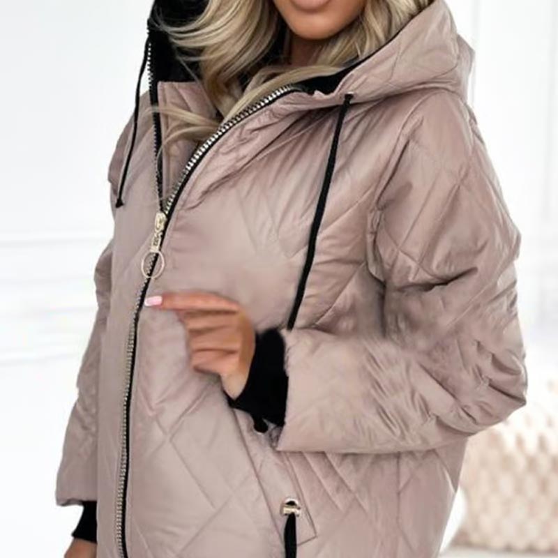 YANNAH – THE DIAMOND QUILTED HOODED JACKET
