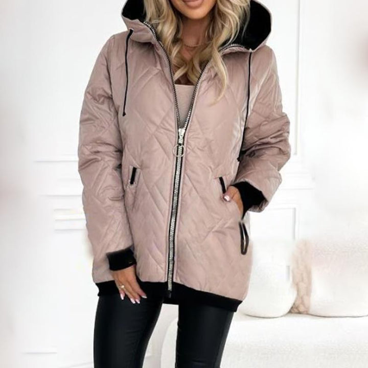 YANNAH – THE DIAMOND QUILTED HOODED JACKET