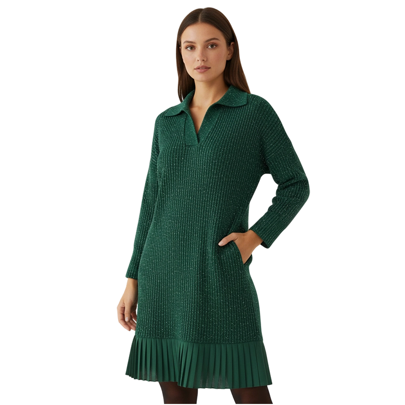 Leire - Minimalist Short Knit Sweater Dress