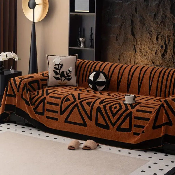 BowLift | Modern Geometric Sofa Cover Cotton Blend