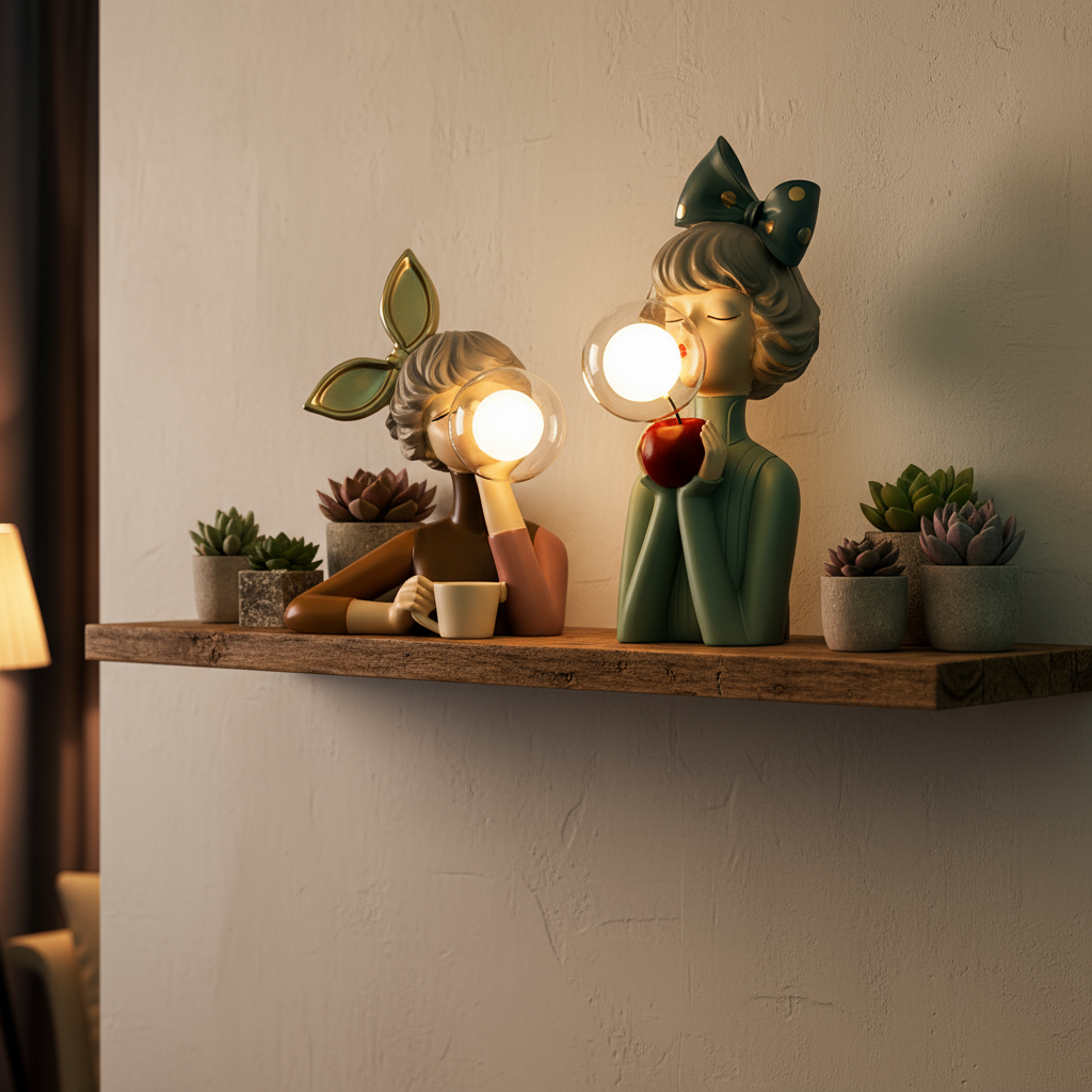BowLift | Artisan Sisters Table Lamp | Handcrafted Nightstand Lamp