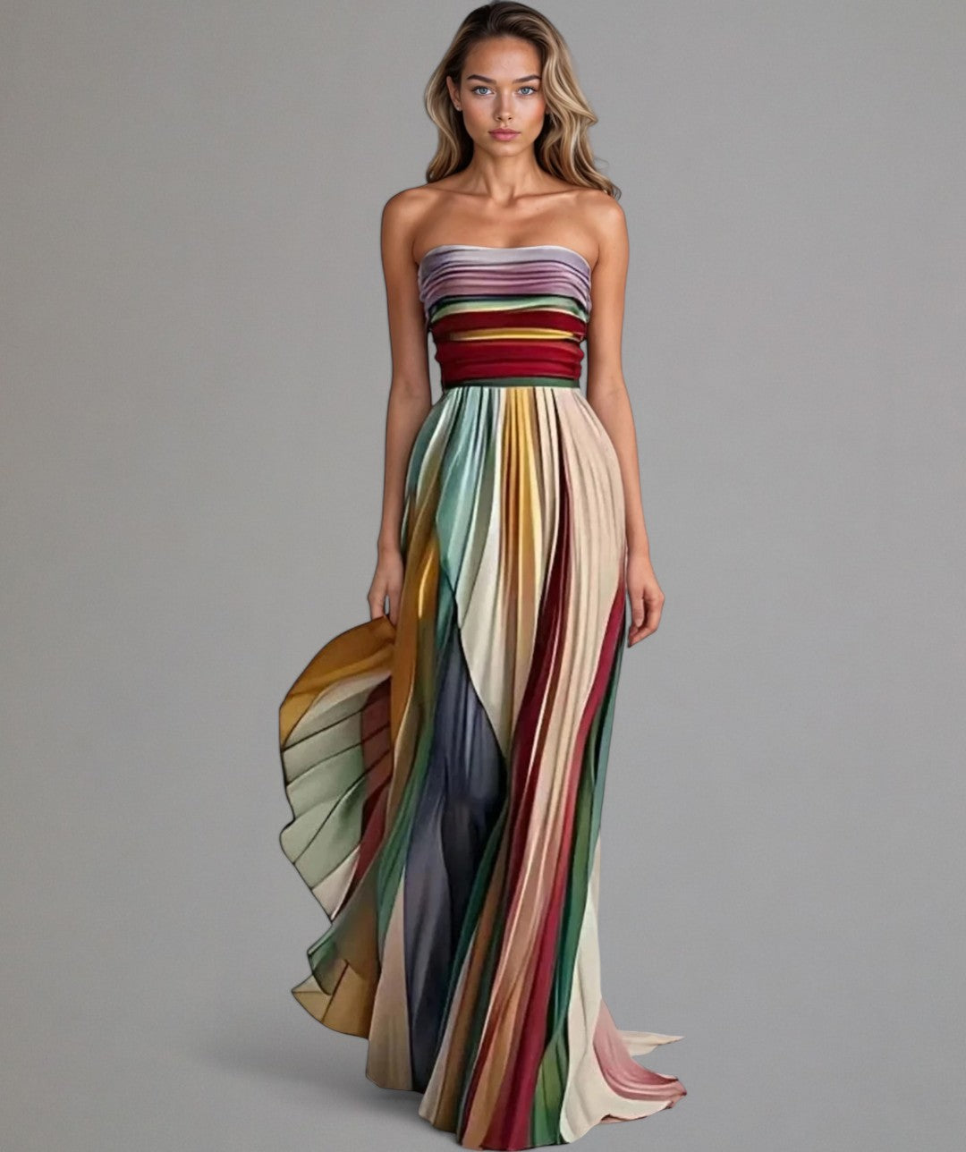 Aria | Sleeveless Colored Dress