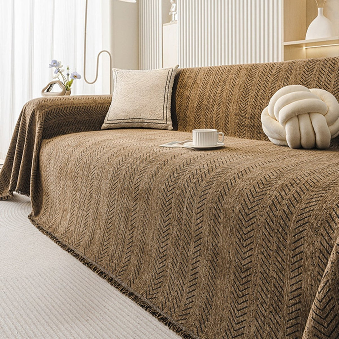 BowLift | TexturaHome – Scratch-resistant chenille sofa cover