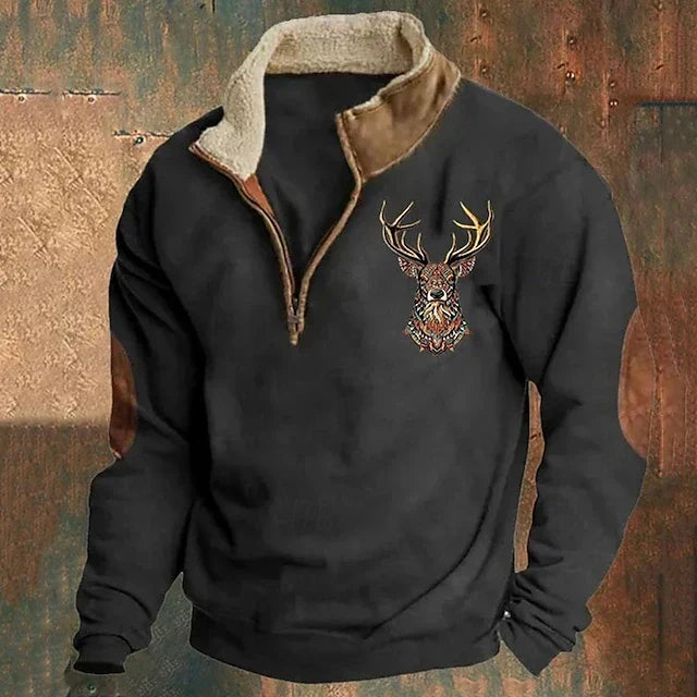 TYLER – SHERPA-LINED HALF-ZIP PULLOVER