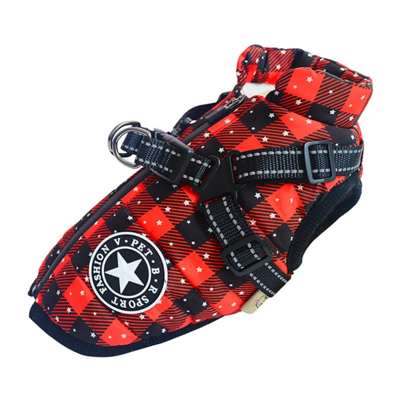 Azura | Waterproof Dog Jacket with Built-in Harness – Warm, Weather-resistant Dog Jacket for All Breeds