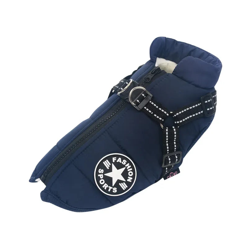 Azura | Waterproof Dog Jacket with Built-in Harness – Warm, Weather-resistant Dog Jacket for All Breeds