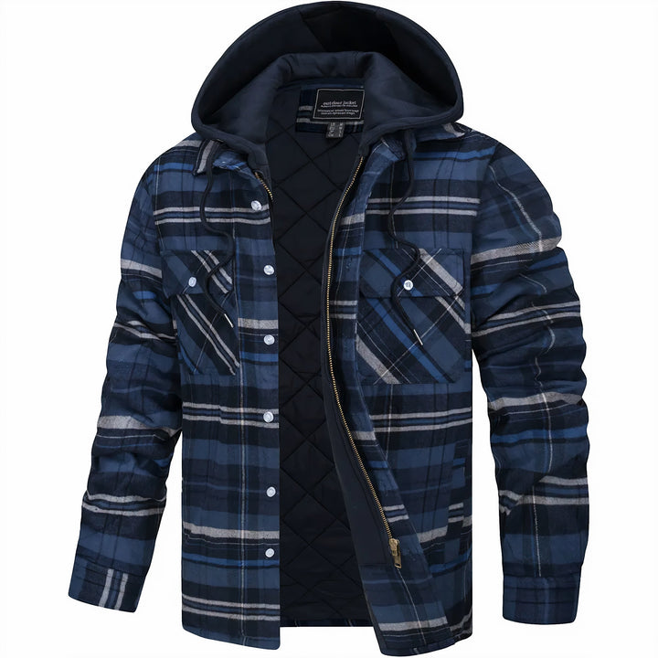 Eloy™ | Men's Jacket with a Plaid Print & Modern Style