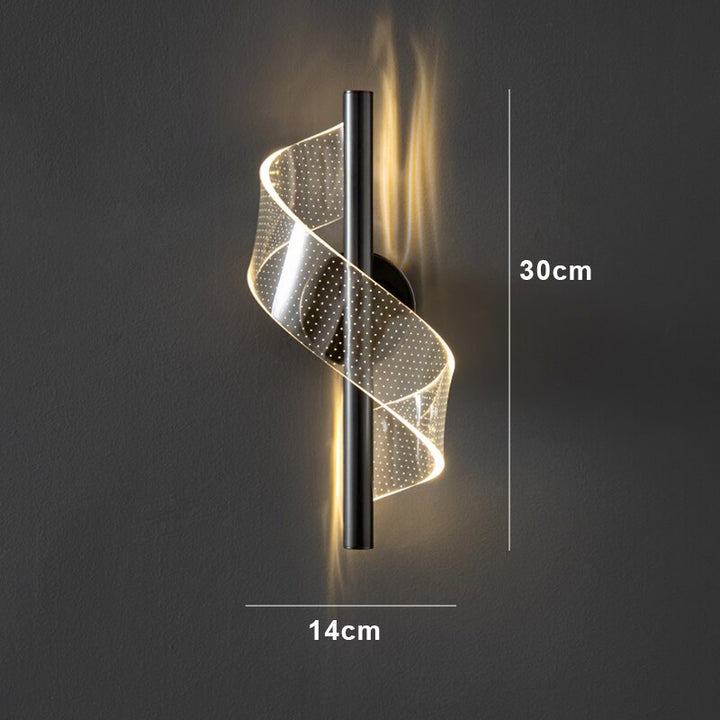 BowLift | Luxury Glass Wall Lamp with Candle Holder