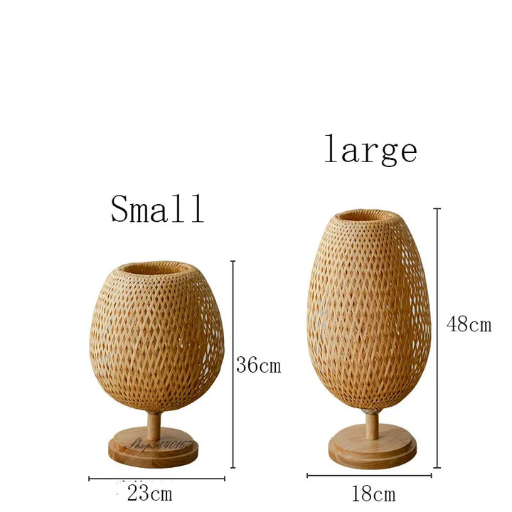 BowLift | Vintage Bamboo Table Lamp - TimberGlow