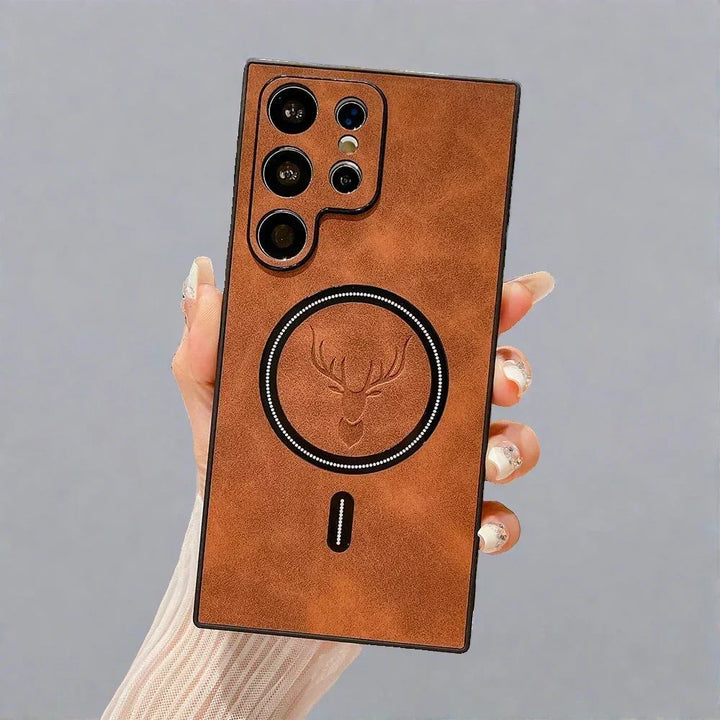 Azura | Leather Case for Samsung Phone | Magnetic Wireless Charging Case