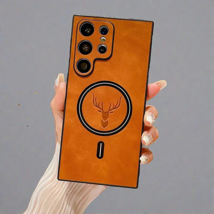 Azura | Leather Case for Samsung Phone | Magnetic Wireless Charging Case