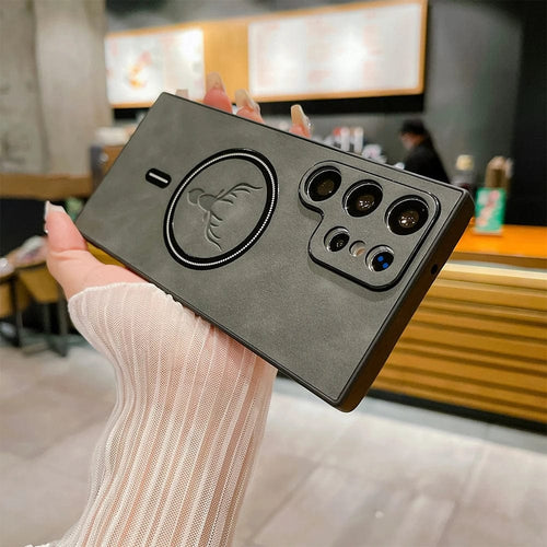 Azura | Leather Case for Samsung Phone | Magnetic Wireless Charging Case