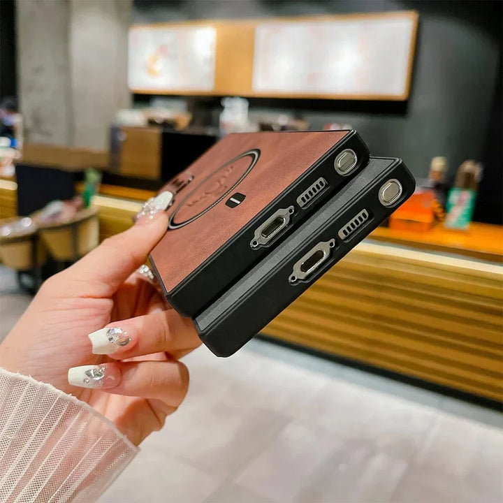 Azura | Leather Case for Samsung Phone | Magnetic Wireless Charging Case