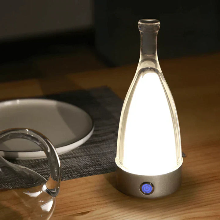 BowLift | CorkGlow - Wine Bottle Table Lamp