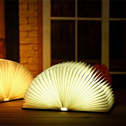 BowLift | Table Lamp LED Foldable Book Light Wood