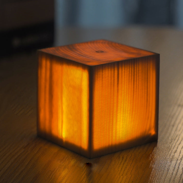 BowLift | Table Lamp with Touch Control Wood Finish