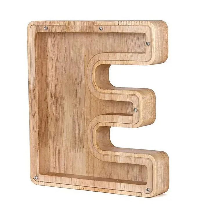 BowLift | Wooden Alphabet Letters 'Initial' Piggy Bank