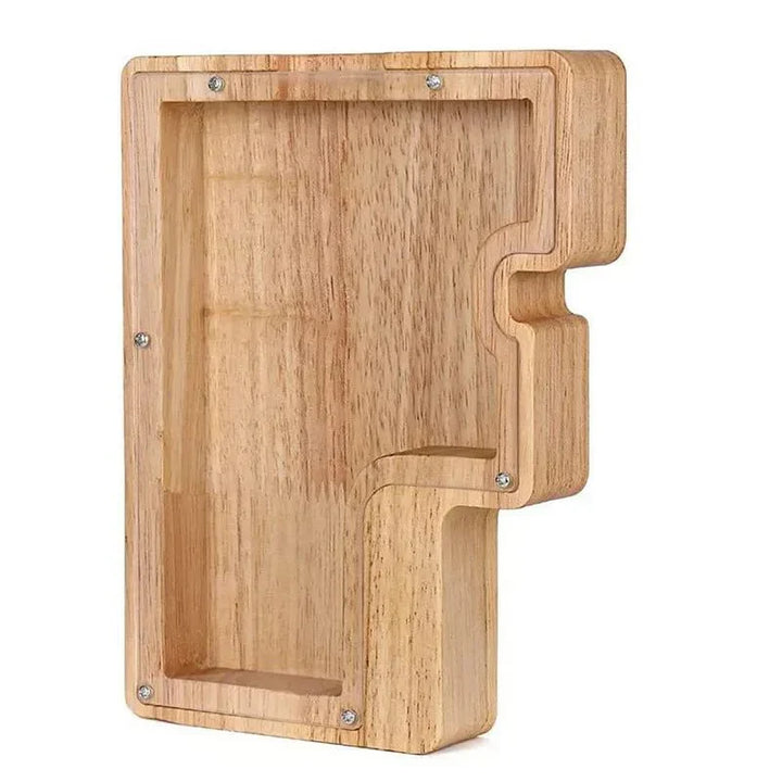 BowLift | Wooden Alphabet Letters 'Initial' Piggy Bank