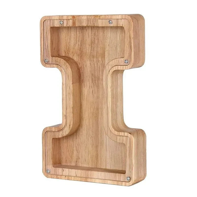 BowLift | Wooden Alphabet Letters 'Initial' Piggy Bank