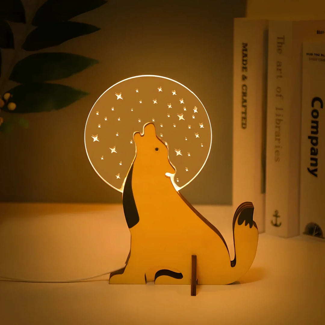 BowLift | Wooden Animal Table Lamp - WildGlow