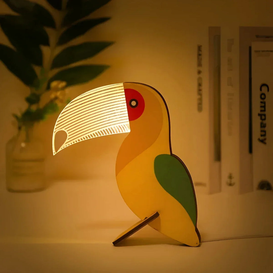 BowLift | Wooden Animal Table Lamp - WildGlow