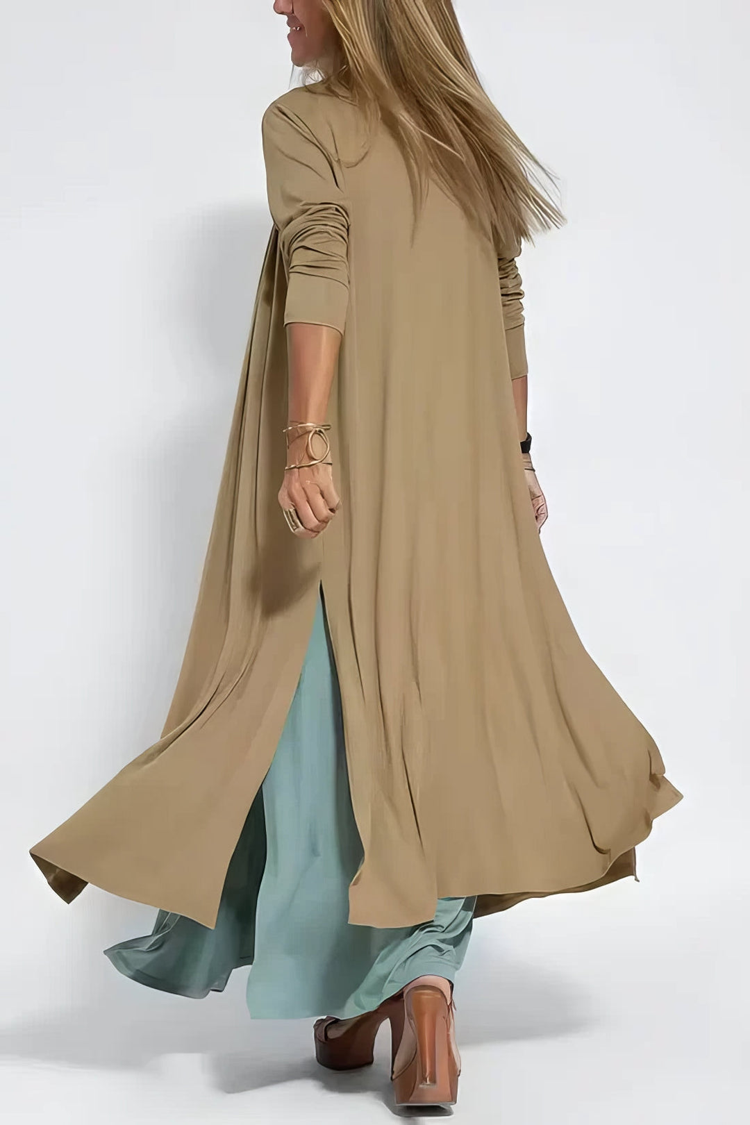 Ellie™ Elegant Long Dress with Cardigan