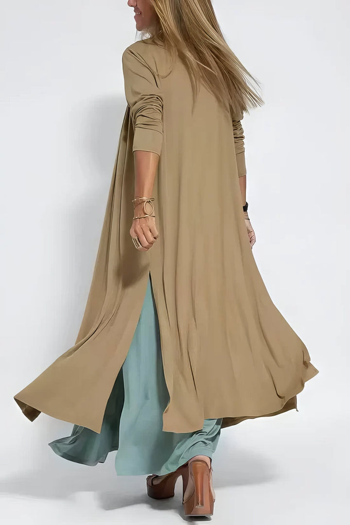 Ellie™ Elegant Long Dress with Cardigan