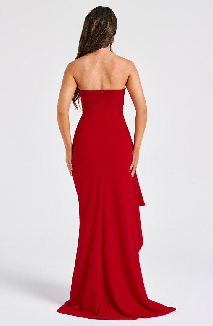 Alina | Elegant Strapless Maxi Dress